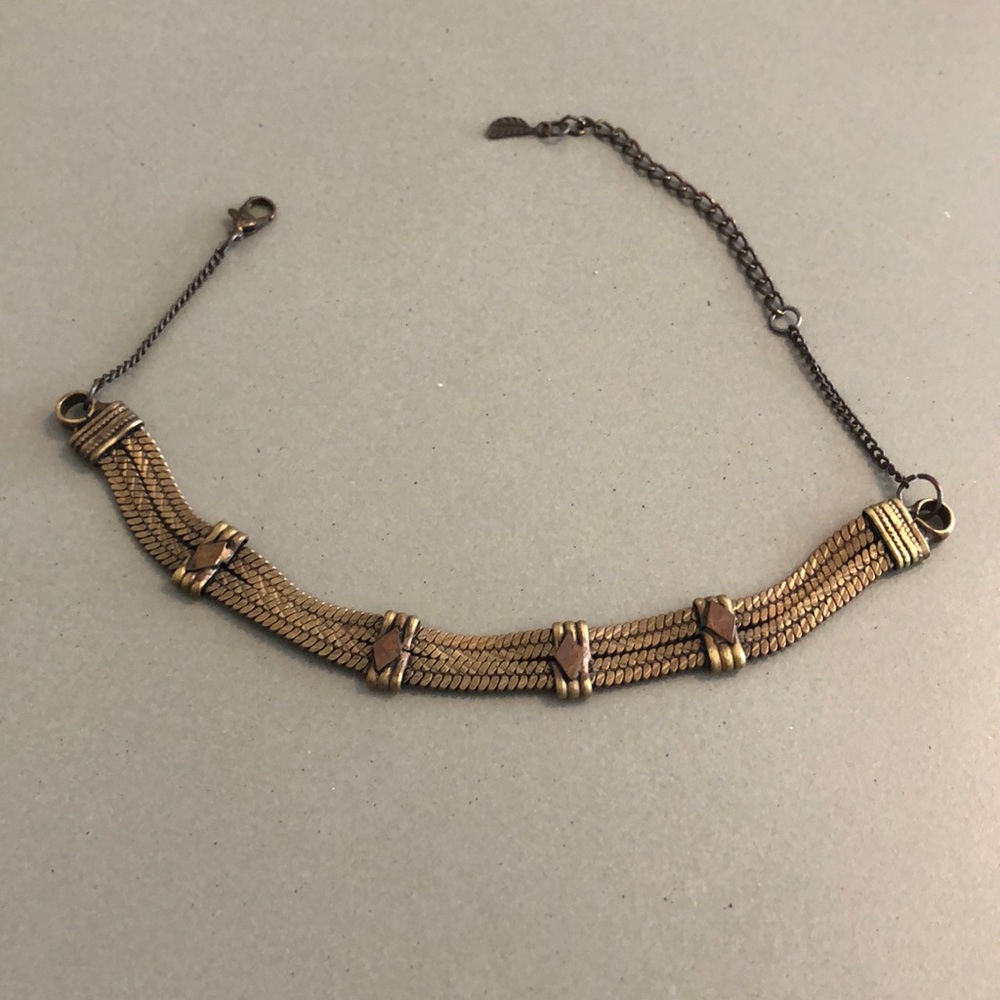 Free People gold chain choker necklace